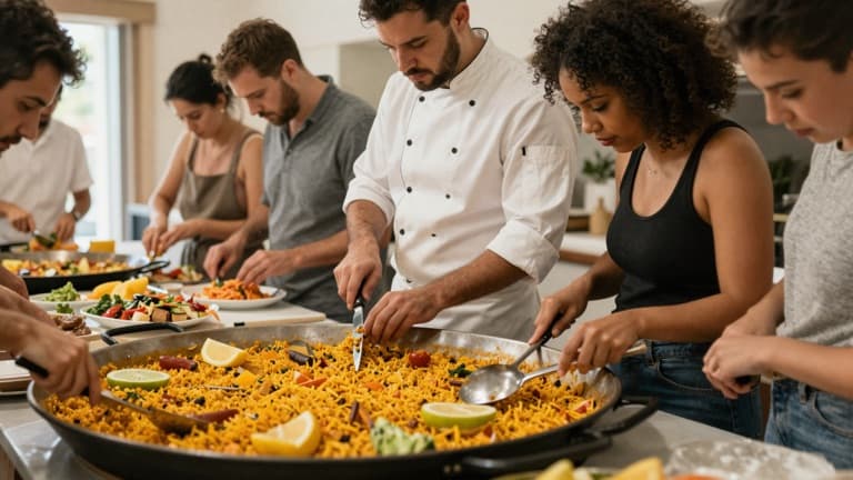 Paella and Tapas Workshop with Lunch